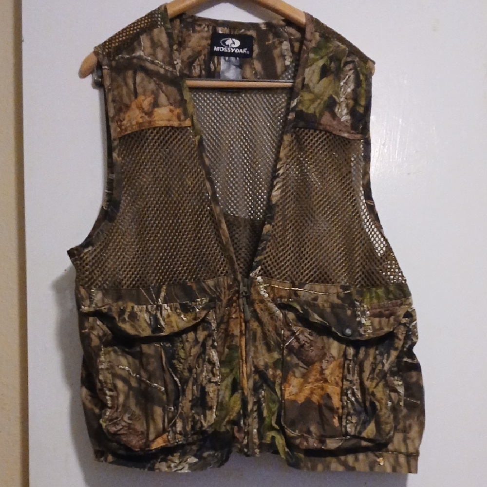 Mossy Oak Unisex Camoflouge Fishing Vest With Pockets Men's M/L